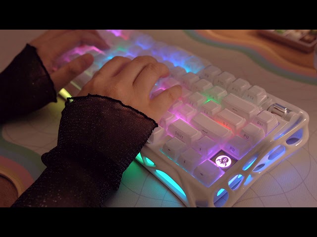 [Cozy ASMR] Stereo Typing sound and Dreamy Light | fall asleep in no time