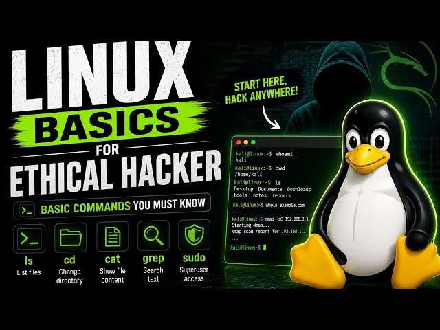 Linux Basics for Ethical Hacking in Hindi | Basic Commands for Beginners