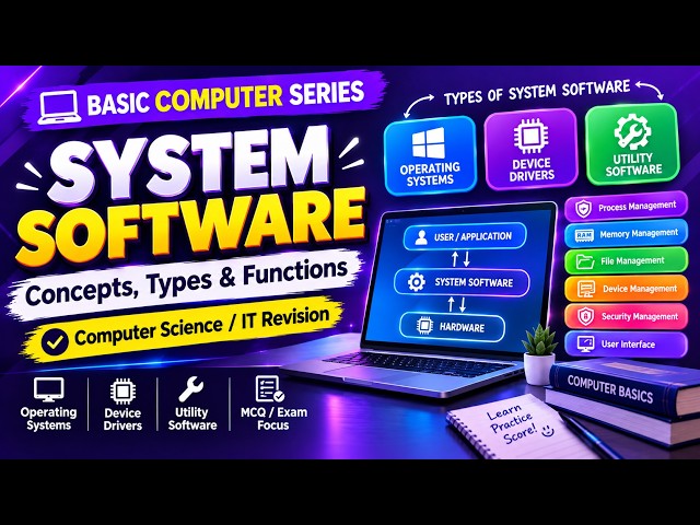System Software Explained in Simple Words | OS, Drivers & Utility Software