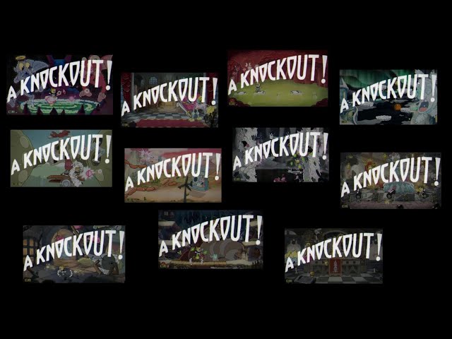 Cuphead DLC - All Cuphead DLC Boss Knockouts At The Same Time