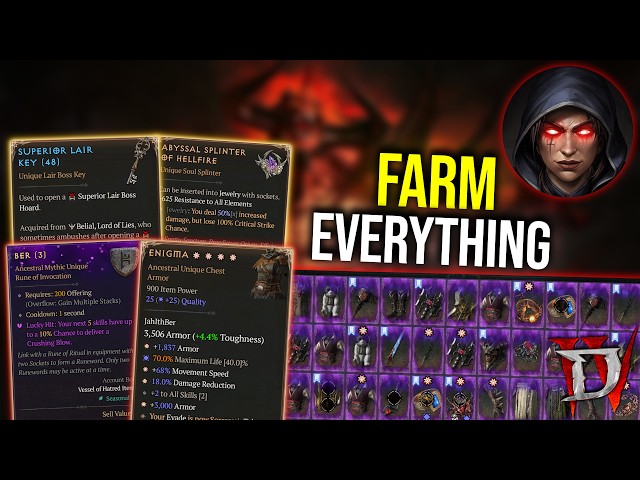 Diablo 4 - How to Farm EVERYTHING in Season 15