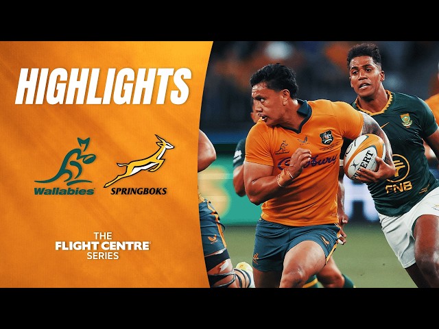 Wallabies v Springboks Highlights | The Flight Centre Series