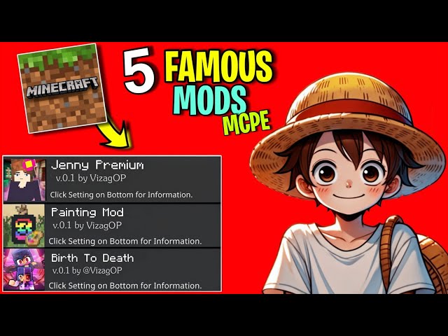 Top 5 MOST EPIC Mods For Your Minecraft PE 1.21!