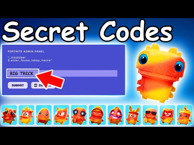 TRICK OR TREAT ADMIN PANEL CODES NOW in FORTNITE SEASON 4 SPRITE CODES! (New Secret Codes)