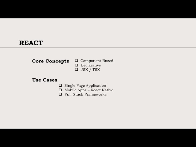 React | React Core Concepts | Tools | Use Cases | React basic Knowledge - Part 1