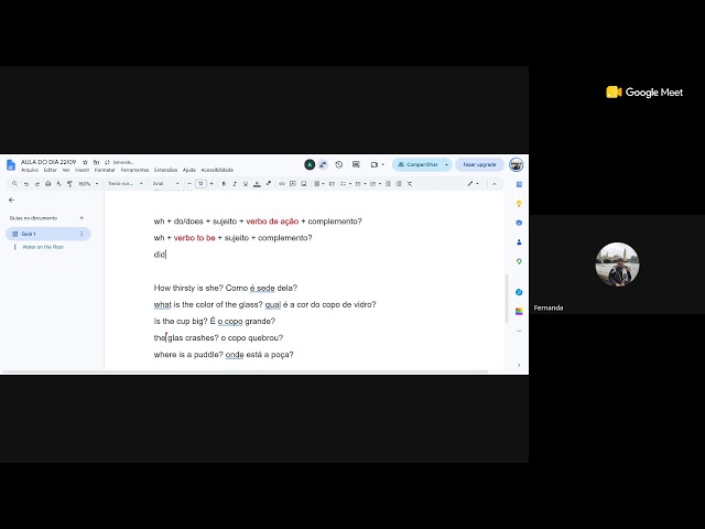 AULA DE CONVERSAÇÃO