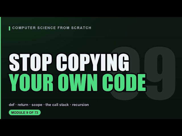 Computer Science Module 9: Function, Recursion Without the Hand-Waving — Factorial, Fibonacci