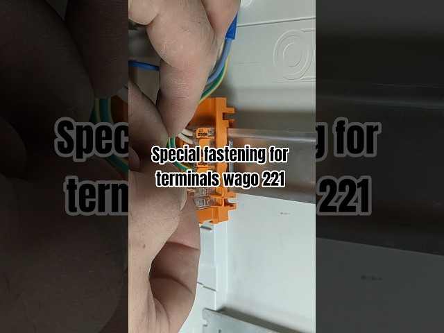 DIN rail mount wago 221-500 #industrialelectrician #electrician #home