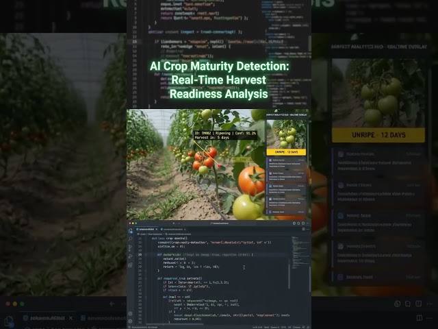 Real-Time Harvest #ai  #python #farming #iot