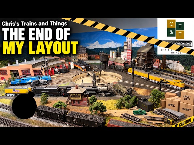 The End of My Model Train Layout!!