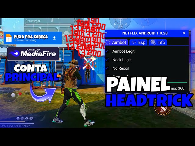 HEADTRICK EXTERNAL!! 🥶 PAINEL 97% HS MOBILE IOS E ANDROID 🤣 NOVO XIT LINK MEDIAFIRE 🎯