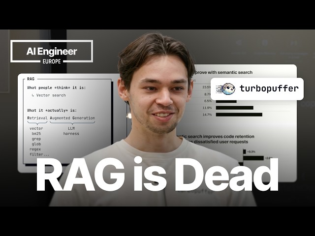 RAG is dead, right?? — Kuba Rogut, Turbopuffer