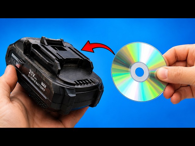 🔋Never Buy Drill Batteries Again! Use a CD and Watch What Happens! 😱