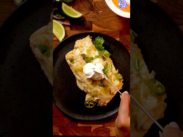 creamy sour cream chicken enchiladas
