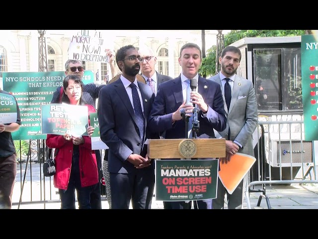 🔴 LIVE: Speaker Menin and Council Members Rally on Screen Time & Schools