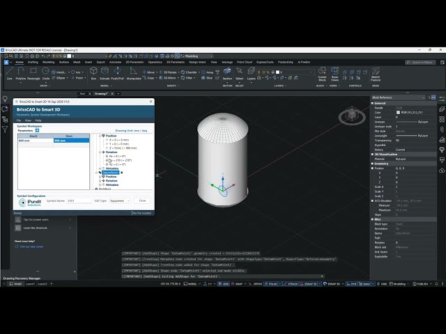 BricsCAD to Smart 3D