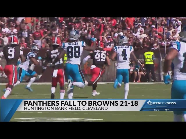 Panthers fall 21-18 to Browns on the road