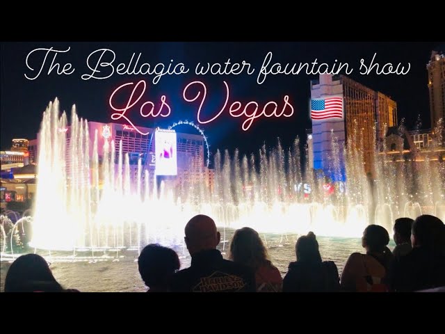 The Bellagio water fountain show, Las Vegas Strip paradise, Nevada, America 🇺🇸