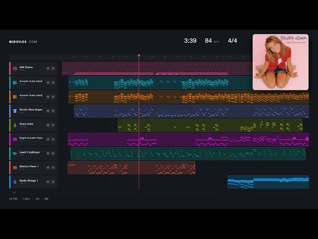 🎵 Born To Make You Happy - Britney Spears (MIDI individual tracks) 🎹