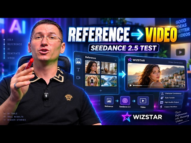I Tested Seedance 2.5 Inside Wizstar | Reference to Video AI Workflow