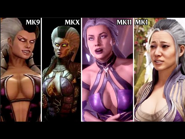 Sindel's evolution in Mortal Kombat 9, X, 11 & 1