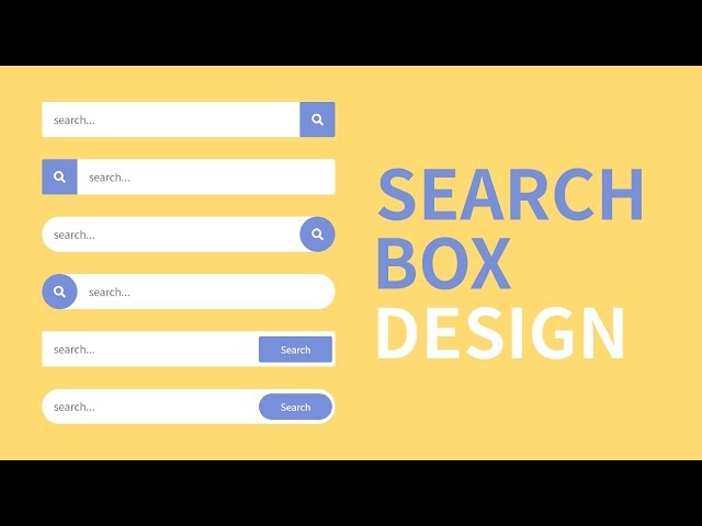 Search  Box Designs in HTML and CSS || Simple Search Bar