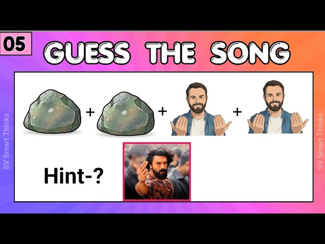 Guess The Song Name?-156 #puzzle #riddlejourney #iqtest #podupukadalu #peddi #riddles #guesstheword 