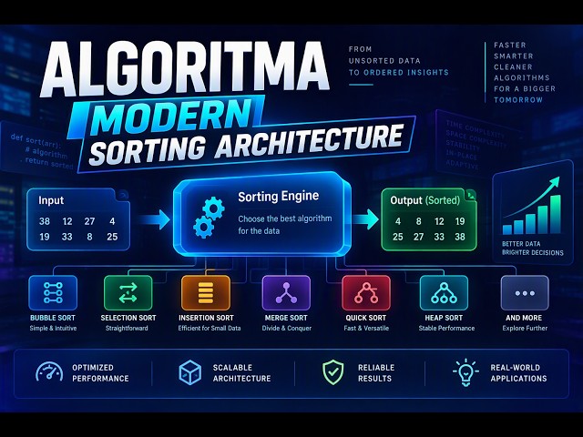 🔴Bedah Algoritma #11 | Sorting: Bubble Sort, Insertion Sort, Selection Sort