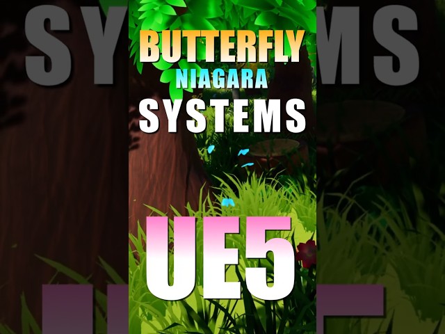 UE5 Butterfly Niagara Systems #unrealengine #gamedevelopment #ue5 #niagara #effects #indiegames