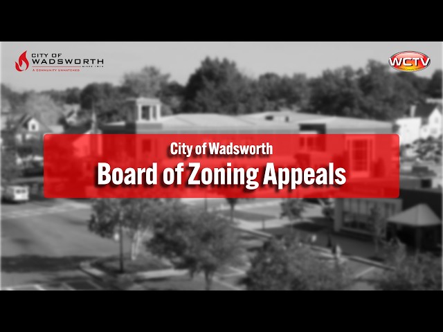 Board of Zoning Appeals - September 21, 2026