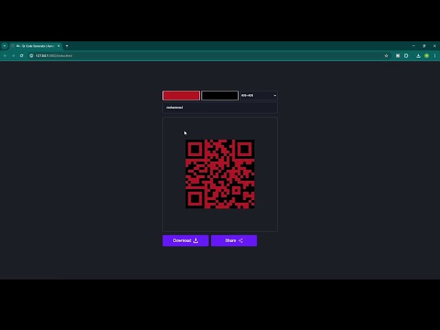 ASMR Programming - JS QR code Generator  - No Talking