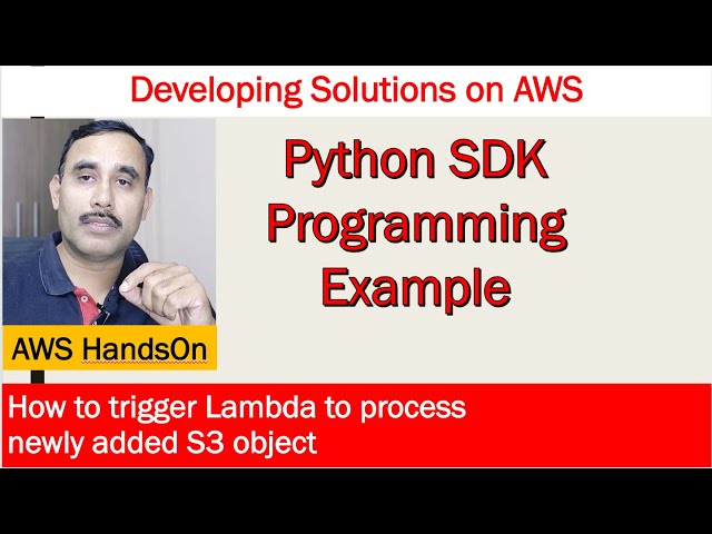 Use Python SDK (Boto3) to write a lambda function to process an S3 object