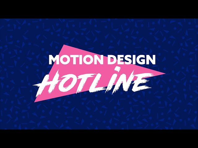 Motion Design Hotline - With Eran Stern