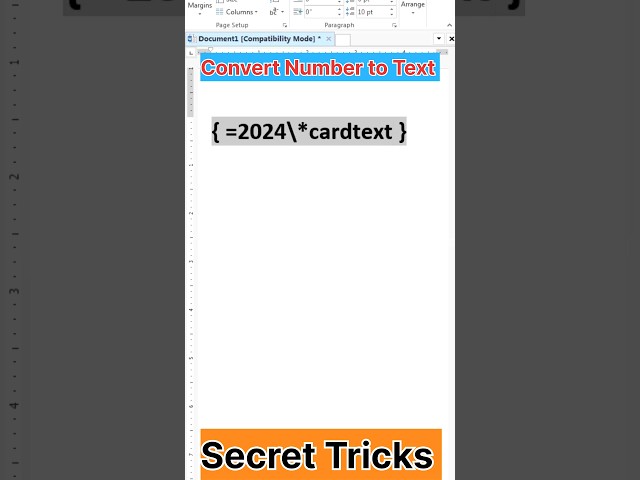How to convert number to text #shorts #trending #viralvideo