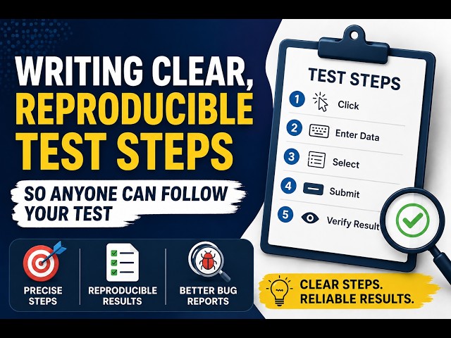 Reproducible Test Steps