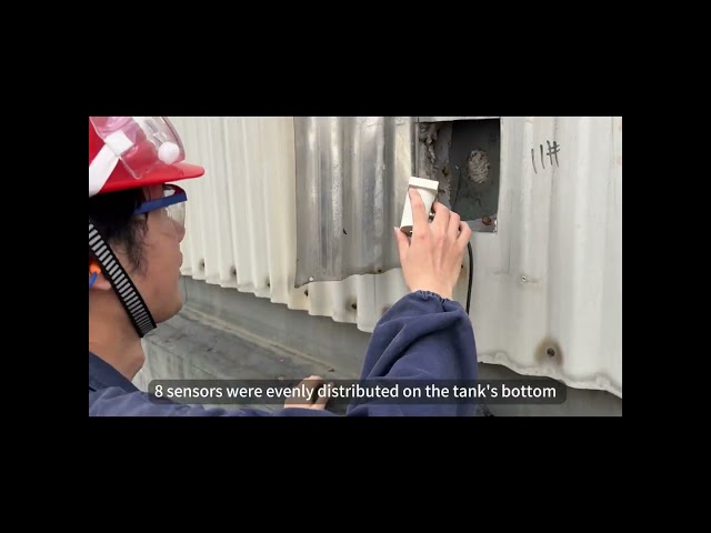 Storage tank bottom corrosion AE monitoring