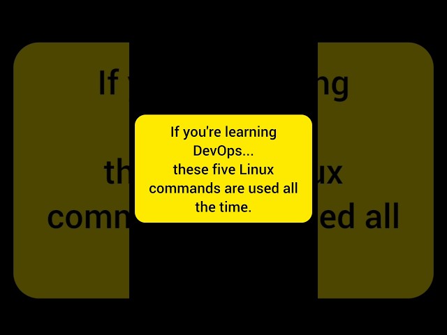 Every Devops should know this 5 commands | 5 Linux command for #devopssecurity #devops #shorts