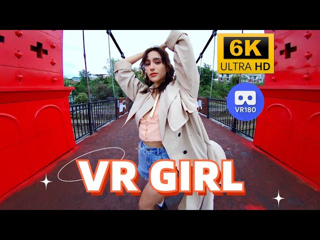 【VR180 6K】Do you like me dancing on the bridge?😘😘 | Calf App | Meta Quest