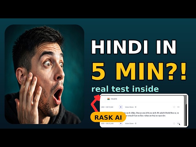 I Dubbed My Video to Hindi in 5 Minutes — Rask AI Honest Test