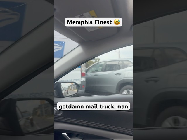 USPS Mail Truck Crash in Memphis 🚚💥 | Real Life on the Streets #memphis #carcrash #shorts