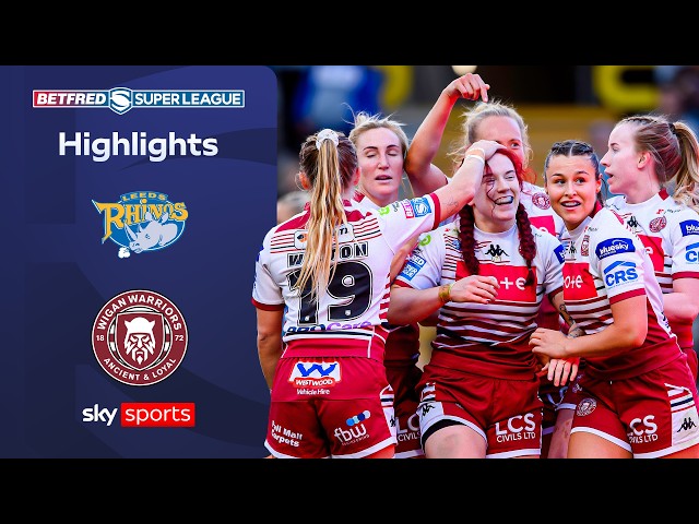 Nine-try DOMINANCE! | Leeds Rhinos vs Wigan Warriors | Women’s Super League highlights
