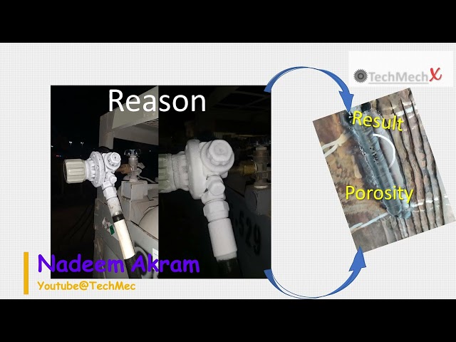 Welding Defect due to CO2 Freeze-Up on valves, regulators, and other compressed gas supply equipment