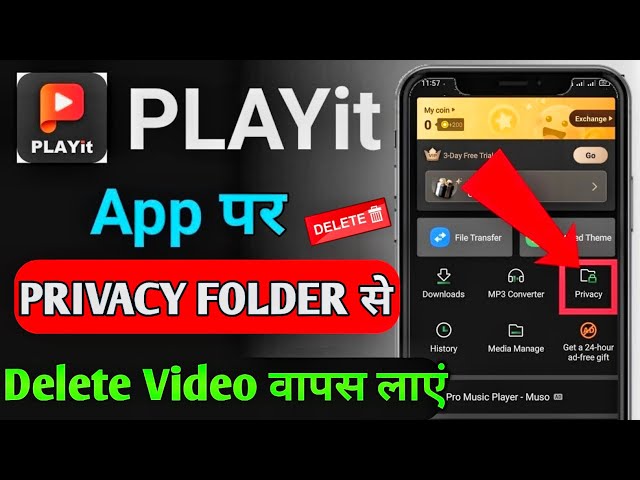 Playit Privacy Folder Se Delete Video ko Wapas kaise laye | Playit Se Private Videos delete ho gya |