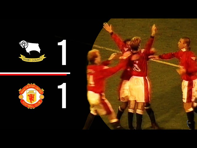 Derby County v Manchester United | A David Beckham Blaster | 1996/1997