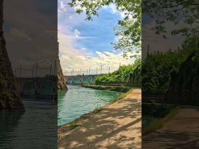 Scenic cycling along the Mincio River, Italy 🇮🇹 #indoorcycling #virtualride