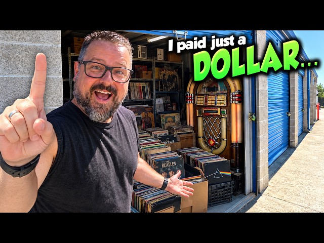 I paid ONE DOLLAR for a jukebox repairman's storage unit... (this was WEIRD)