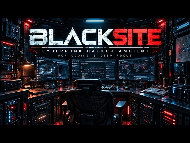 BLACKSITE | Cyberpunk Hacker Ambient for Coding & Deep Focus