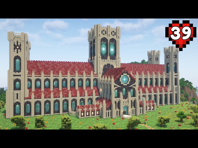 Building a MASSIVE CATHEDRAL in Hardcore Minecraft