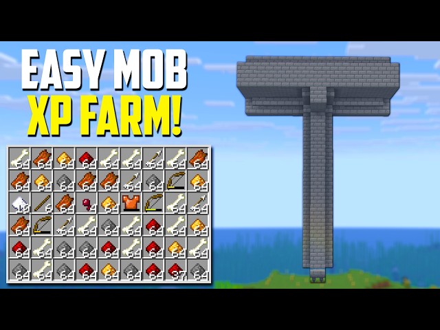Minecraft Tutorial - EASY MOB XP FARM TUTORIAL | Bedrock and Java Edition!