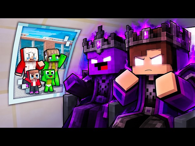 DARK KING JJ and Mikey Left Their Families FOREVER in Minecraft - Maizen